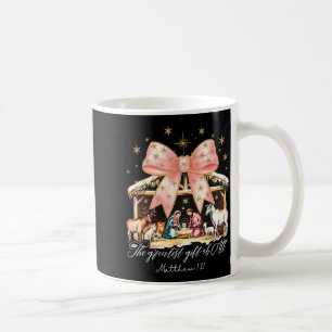 The Greatest Gift Of All Christmas Pajamas Jesus C Coffee Mug