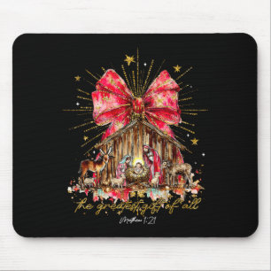 The Greatest Gift Of All Jesus Christian Holiday C Mouse Pad