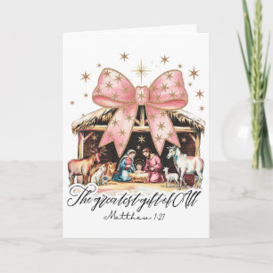 The Greatest Gift Of All Nativity Jesus Christian  Card