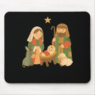The Greatest Gift Off All Nativity Scene Jesus Mat Mouse Pad