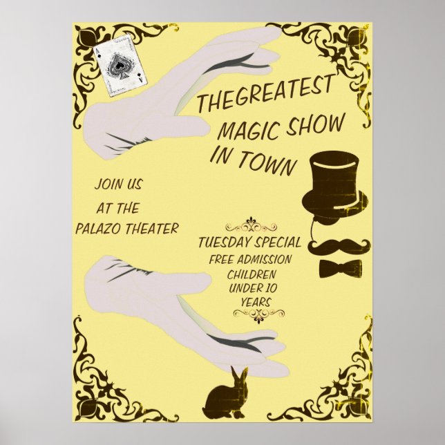 THE GREATEST MAGIC SHOE VINTAGE STYLE POSTER (Front)