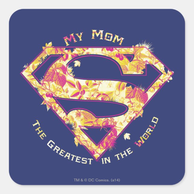 The Greatest Mum in the World Square Sticker (Front)