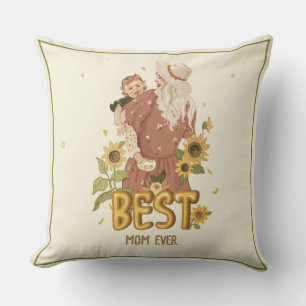 "The Greatest Mum of All Time Boho Style" Cushion