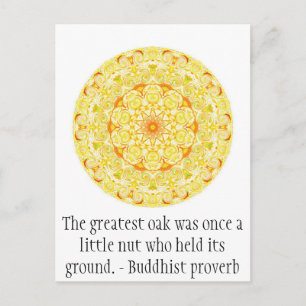 The greatest oak was once a little nut who held... postcard