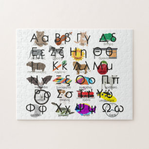 The Greek Alphabet Letters Words & Pictures Jigsaw Puzzle