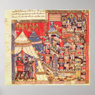 The Greek Camp and the City of Troy Poster