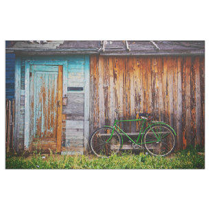 The Green Bicycle-1 Custom Fabric