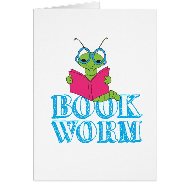 The Green Brilliant Cartoon Bookworm Book Worm (Front)
