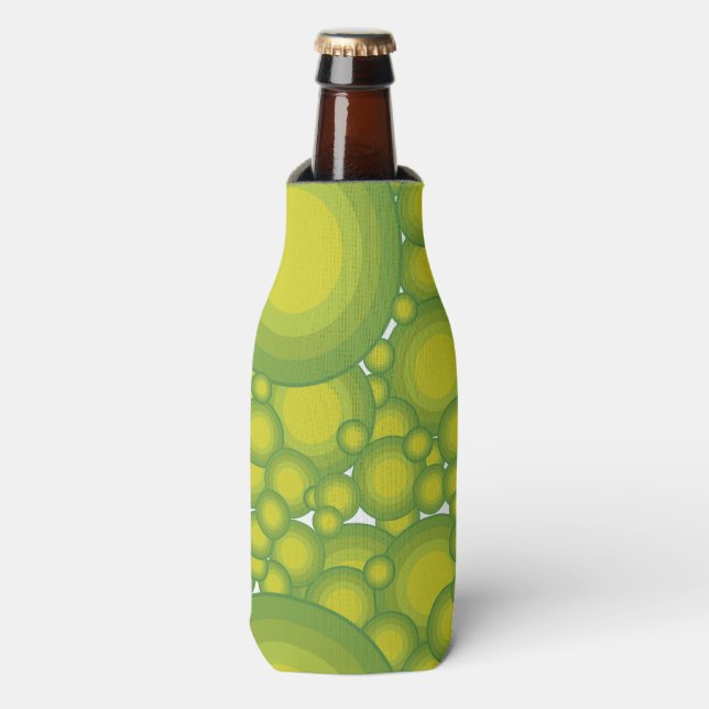 The Green bubbles Bottle Cooler (Bottle Front)