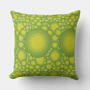 The Green bubbles Cushion