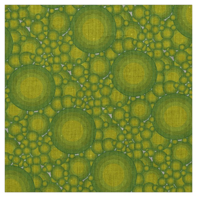 The Green bubbles Fabric (Swatch)