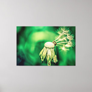 The Green Chief Funny Floral Canvas Print