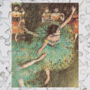 The Green Dancer by Edgar Degas, Vintage Ballet Jigsaw Puzzle