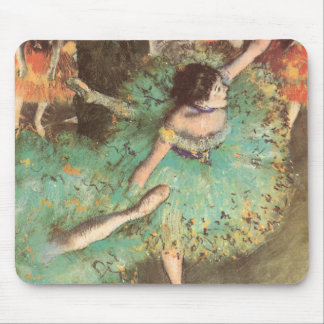 The Green Dancer by Edgar Degas, Vintage Ballet Mouse Pad