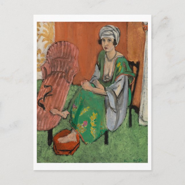 The Green Dress - Henri Matisse Holiday Postcard (Front)