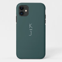 The Green Editable Monogram Case-Matte iPhone Case