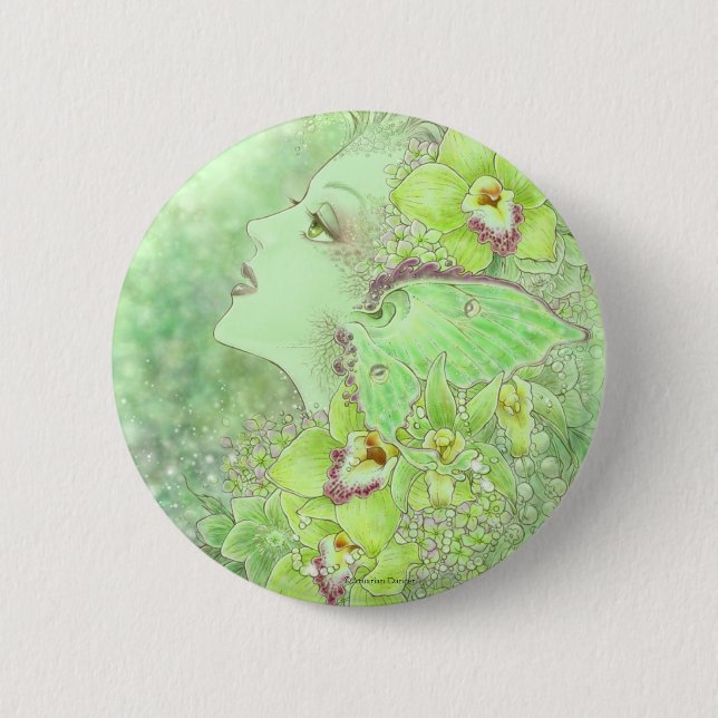 The Green Faery Button (Front)