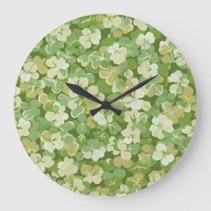 The Green Garden Round Clock
