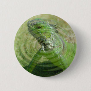 The Green Iguana 6 Cm Round Badge
