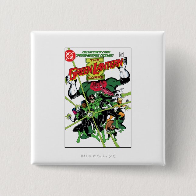 The Green Lantern Corps 15 Cm Square Badge (Front)