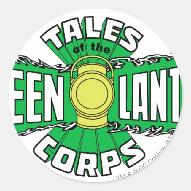 The Green Lantern Corps - Green Logo Classic Round Sticker (Front)