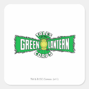 The Green Lantern Corps - Green Logo Square Sticker