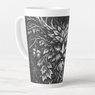 The Green Man by BurnsInHell Latte Mug