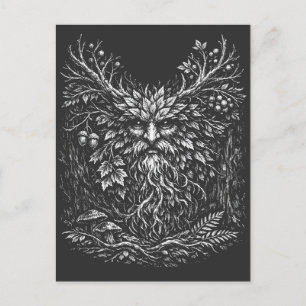The Green Man by BurnsInHell Postcard