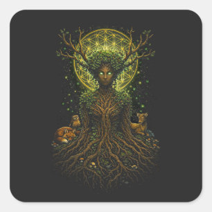 The Green Mother Square Sticker