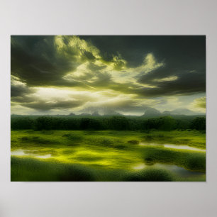 The Green Oasis Print