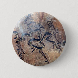 The Green River And Its Tributary Canyons In Utah 6 Cm Round Badge