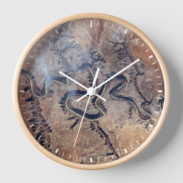 The Green River And Its Tributary Canyons In Utah Clock (Front)