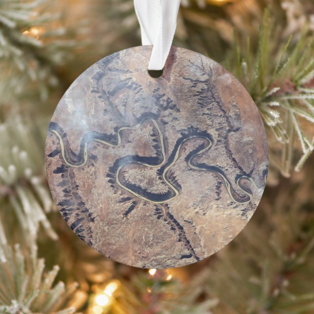 The Green River And Its Tributary Canyons In Utah Ornament (Tree)