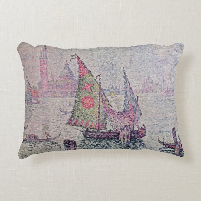The Green Sail, Venice, 1904 Decorative Cushion (Front)