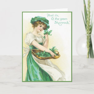 The Green Shamrock Card