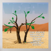 The green shoots of veganism wall art