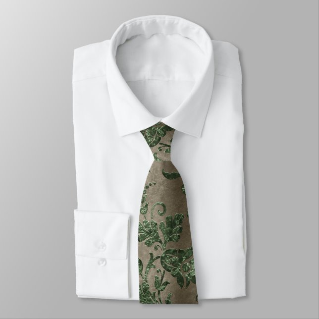 The Green Velvet  Series Design 15  Tie (Tied)