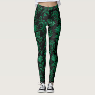 The Green Velvet Series Design 9 Leggings