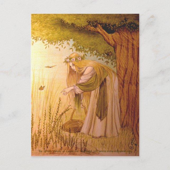 'The Green WItch' collectable postcard (Front)