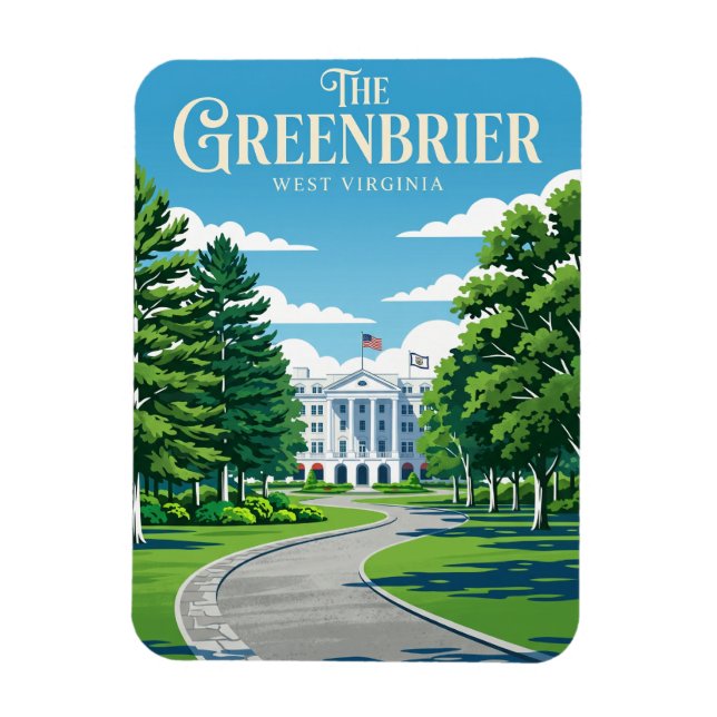 The Greenbrier USA Magnet (Vertical)