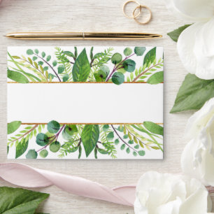 The Greenery & Gold Wedding Collection Envelope