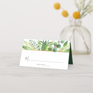 The Greenery & Gold Wedding Collection Place Card