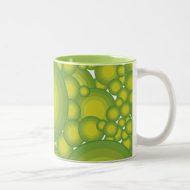 The Greens bubbles Two-Tone Coffee Mug (Right)