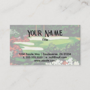 The Greens, golf course Business Card