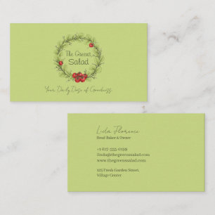 The Greens Salad Business Card