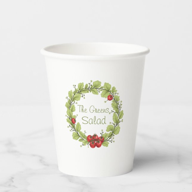 The Greens Salad Paper Cups (Front)