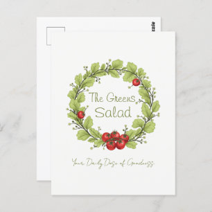 The Greens Salad Postcard
