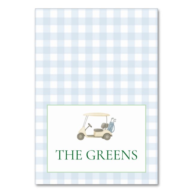 The Greens Table Card (Front)