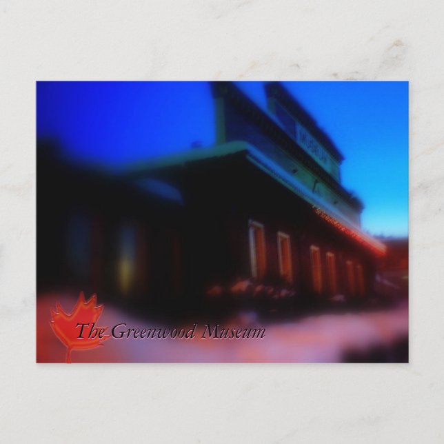 The Greenwood Museum Postcard (Front)