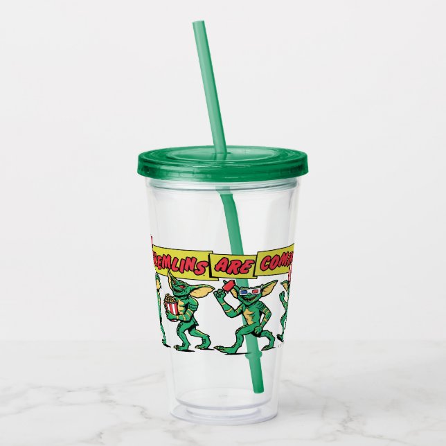 The Gremlins™ Are Coming Acrylic Tumbler (Left)